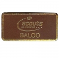 Leather Baloo Badge Leather Baloo Badge