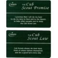 Cub Scout Promise and Law Card