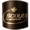 Scout Gold Embossed Leather Woggle